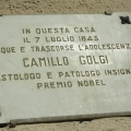 Museo Camillo Golgi Corteno - Targa